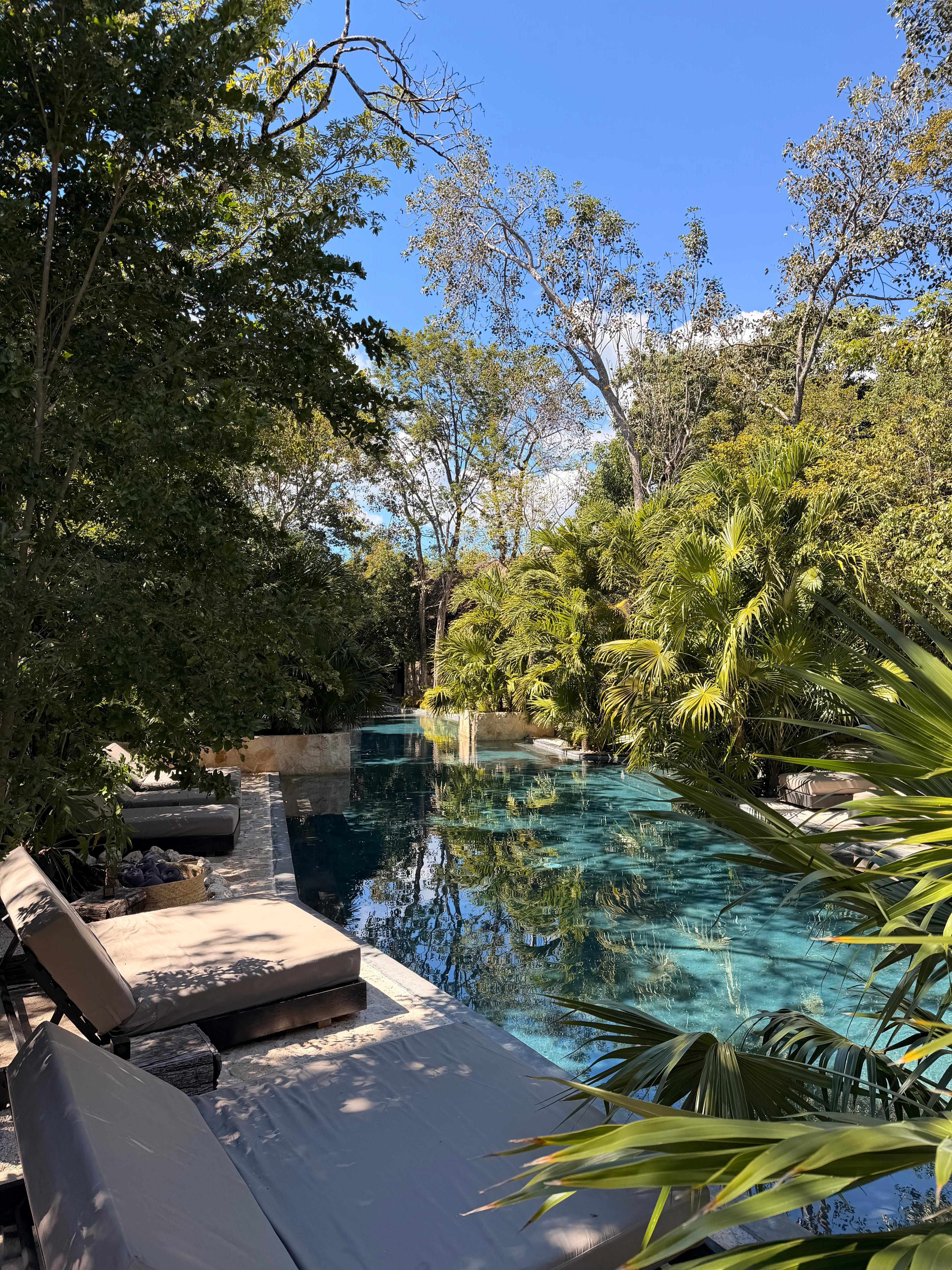 The pool is awesome and relaxing 