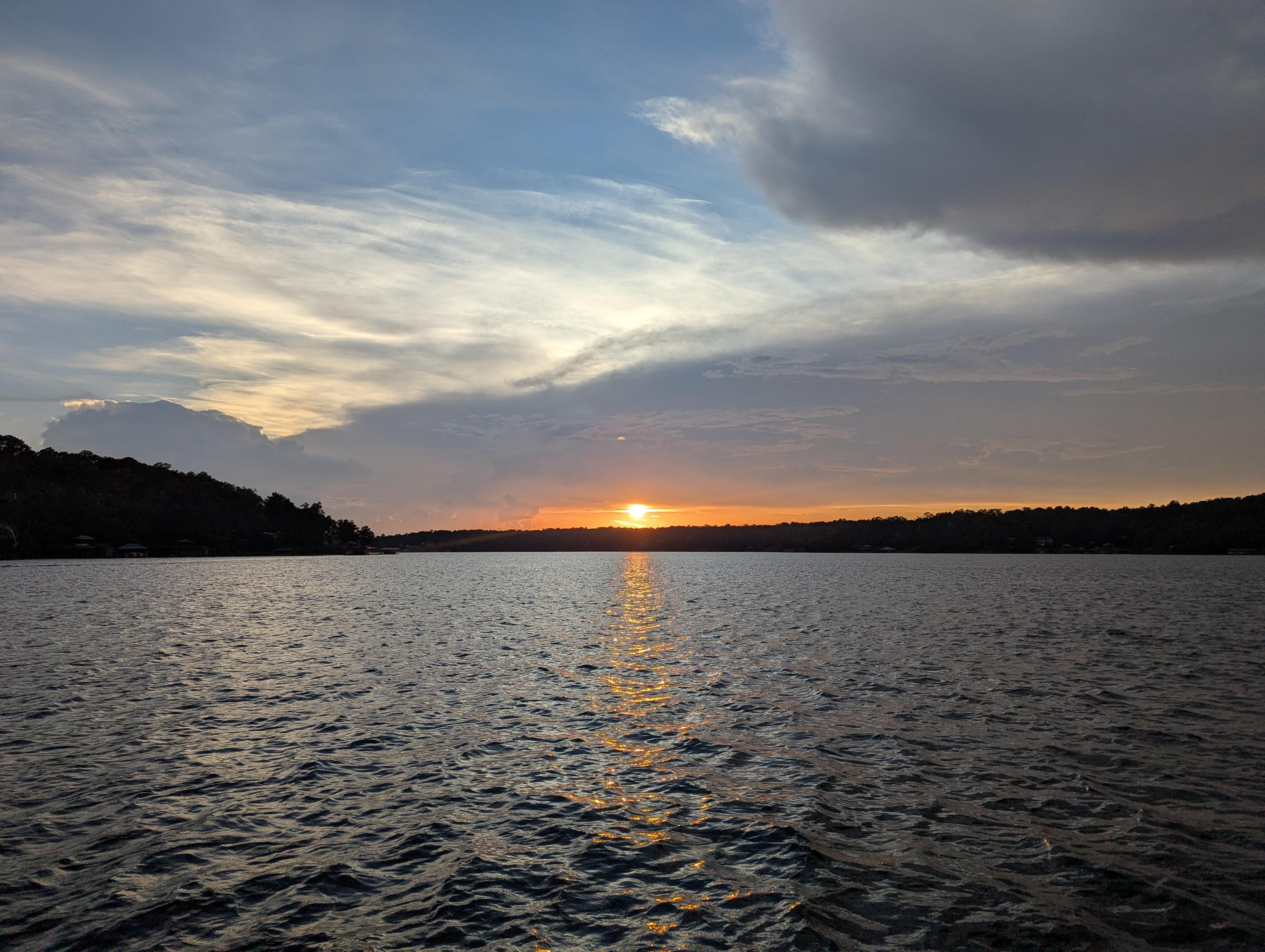 Sunset with clouds