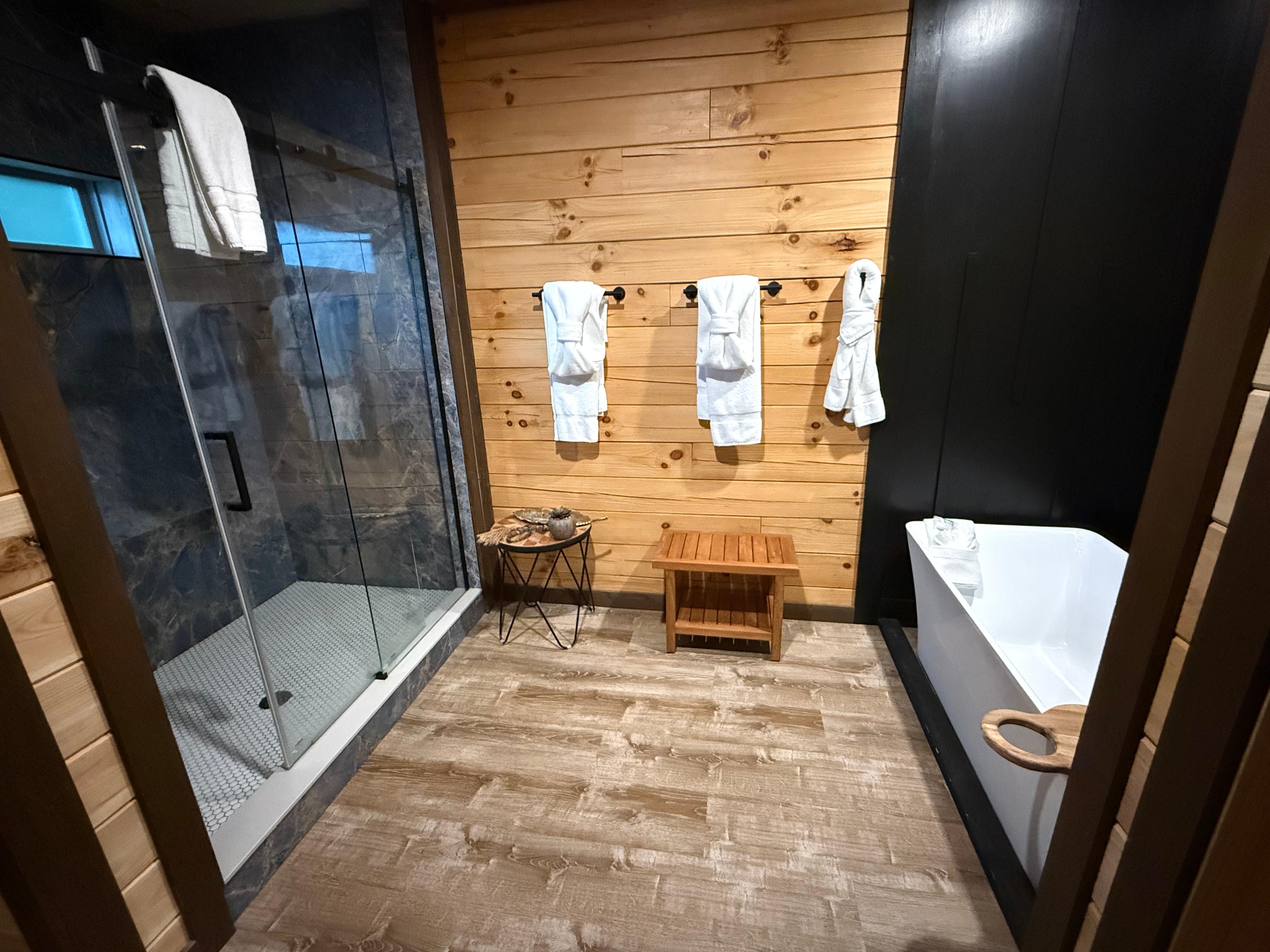 The main floor bathroom