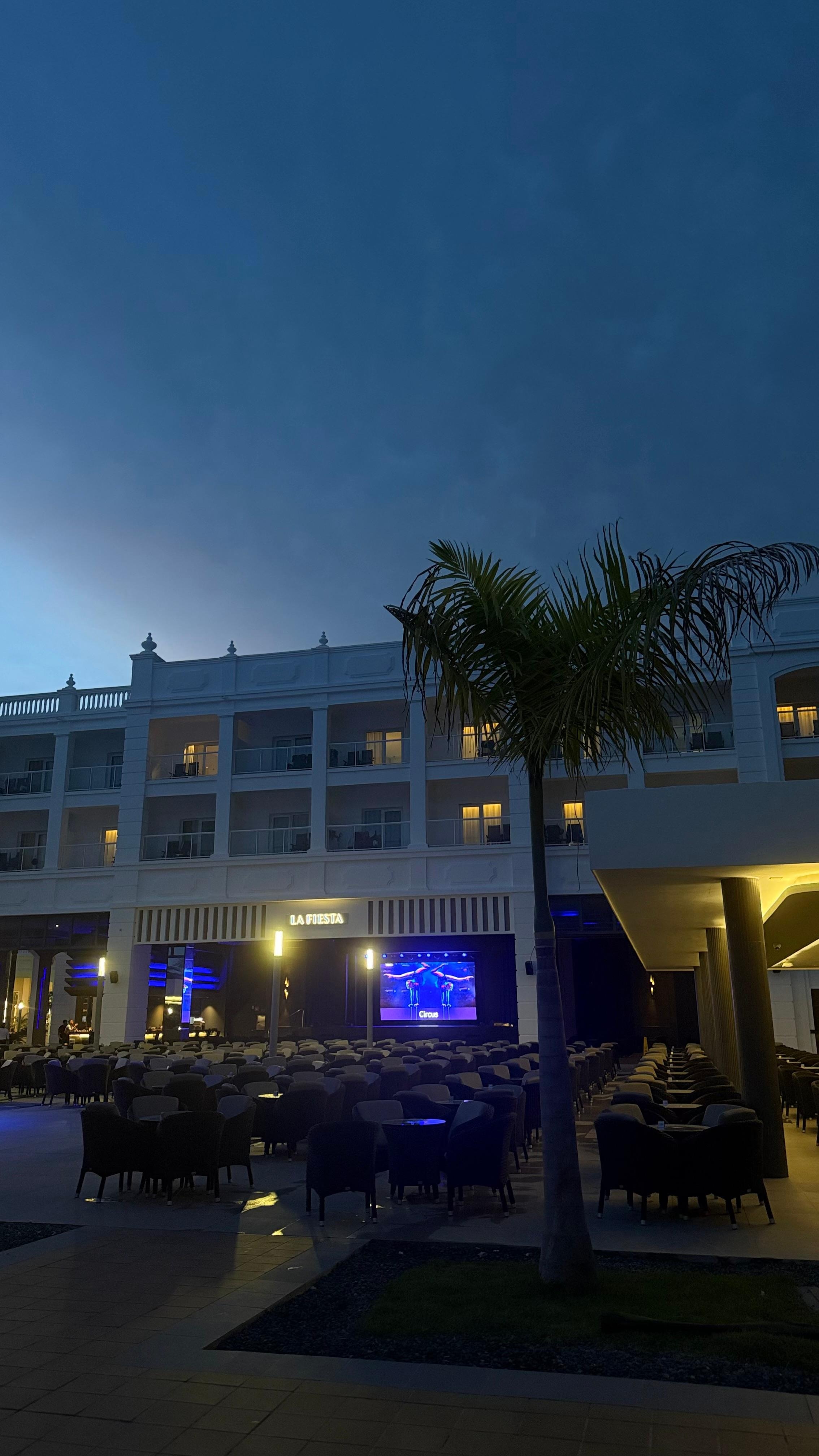 El teatro donde hay show nocturno 