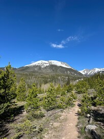 Hiking out the back.