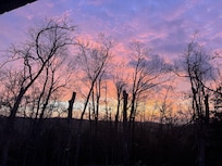 Sunrise from the side yard