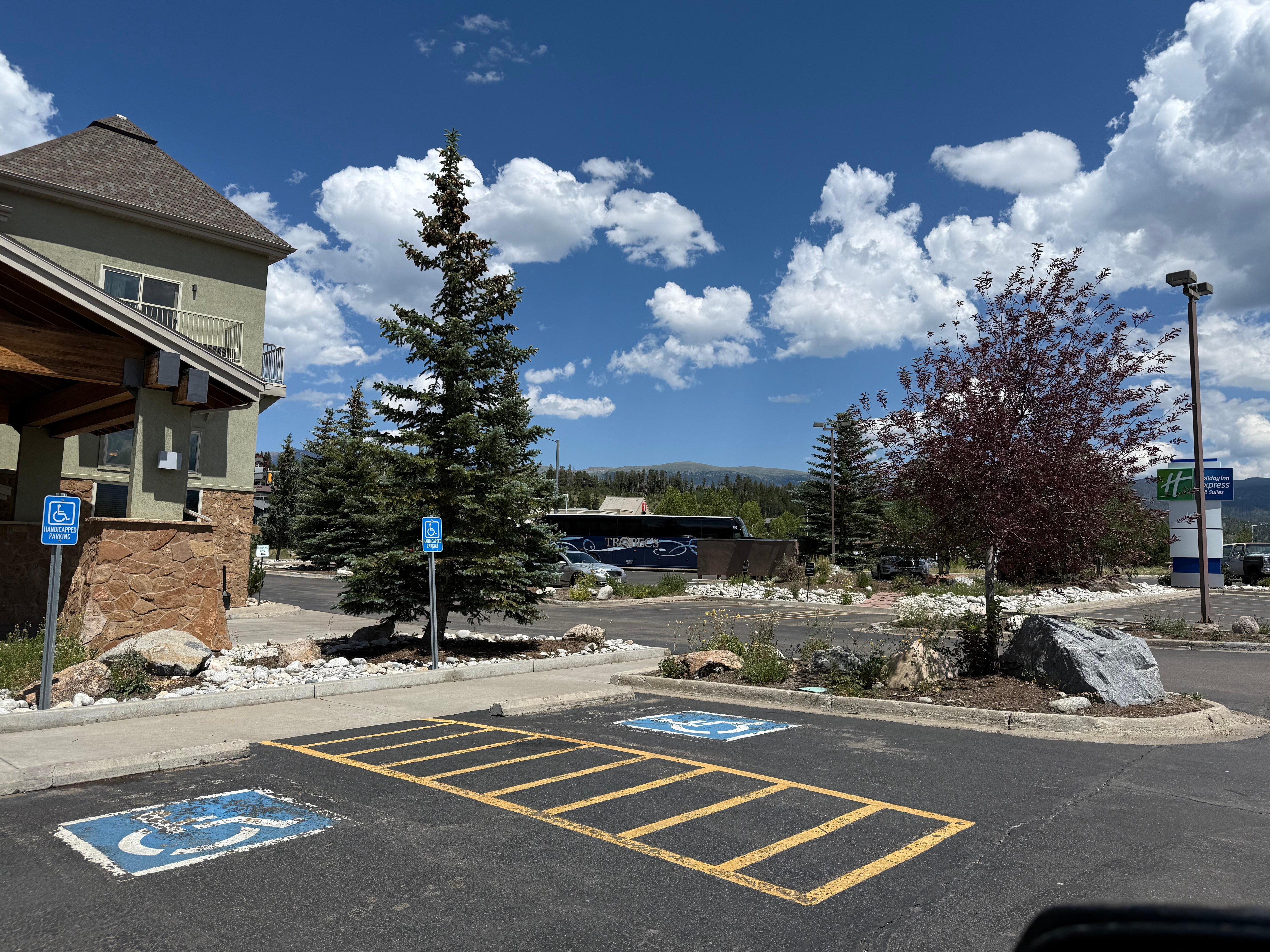 View from parking lot 