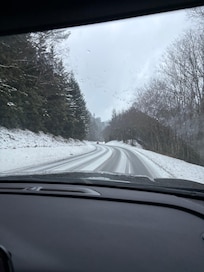 Our view driving in from Cherokee to Pigeon Forge