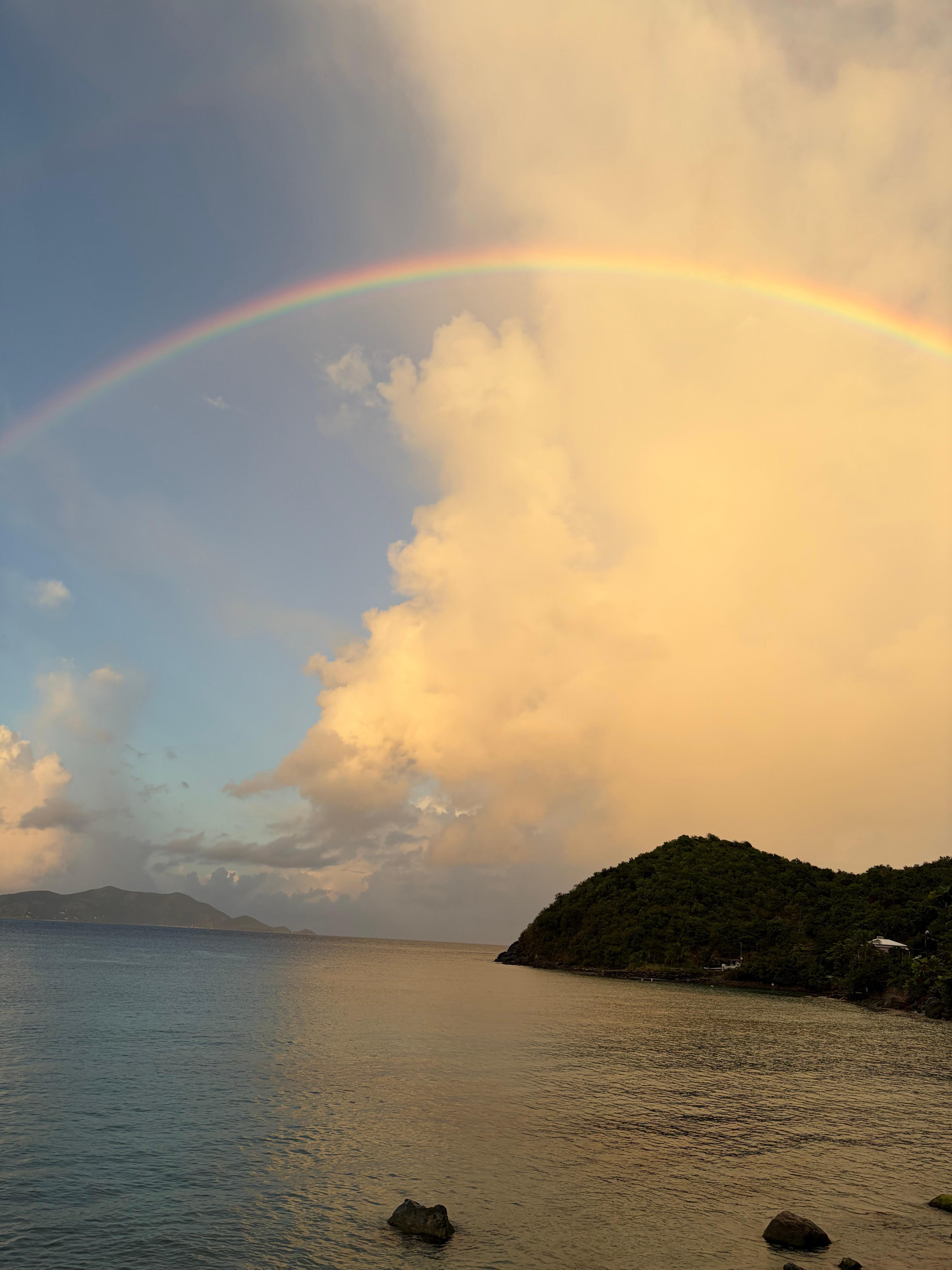 Rainbow over Brewer's bay!