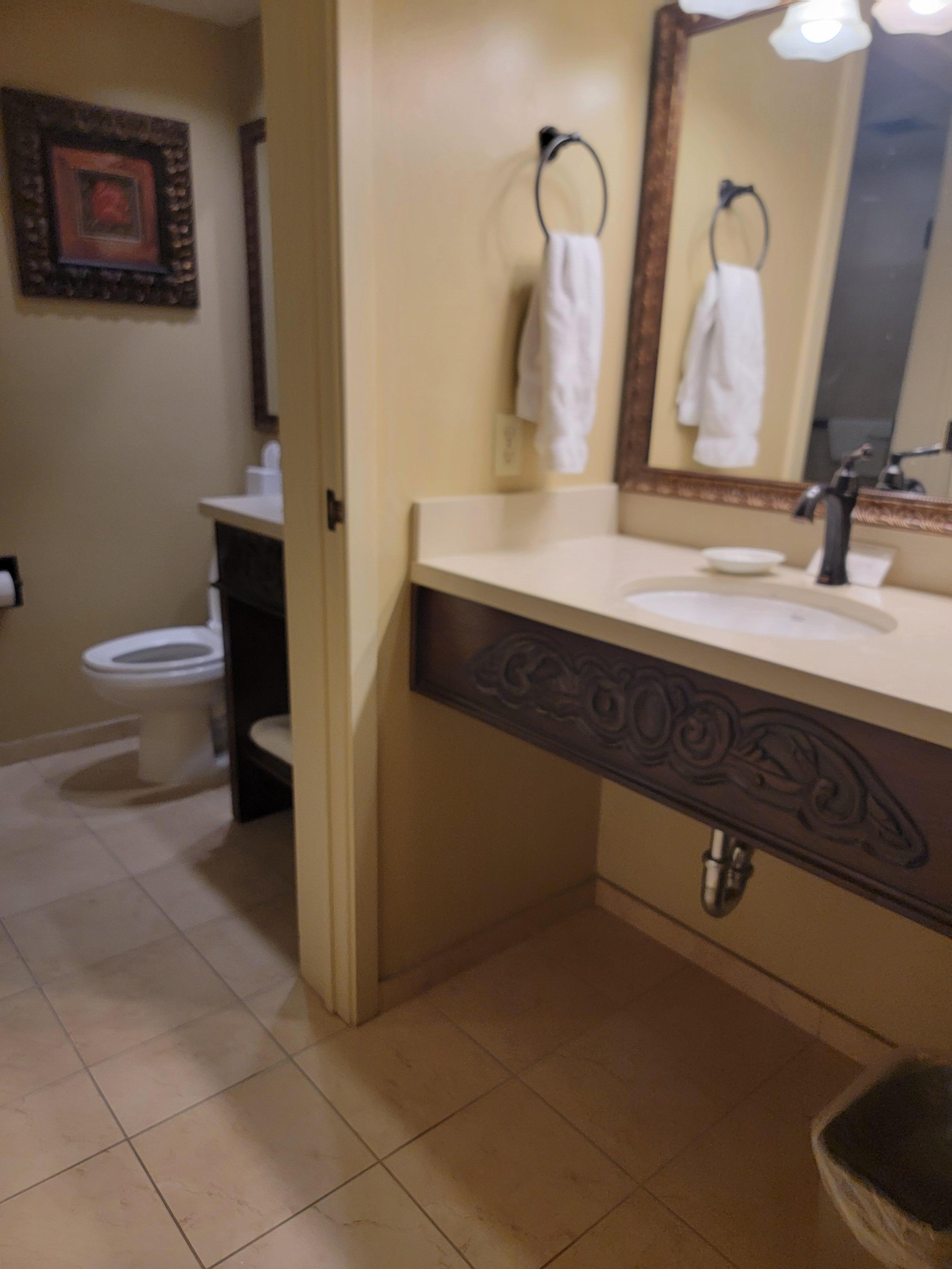 Renovated bathroom vanity