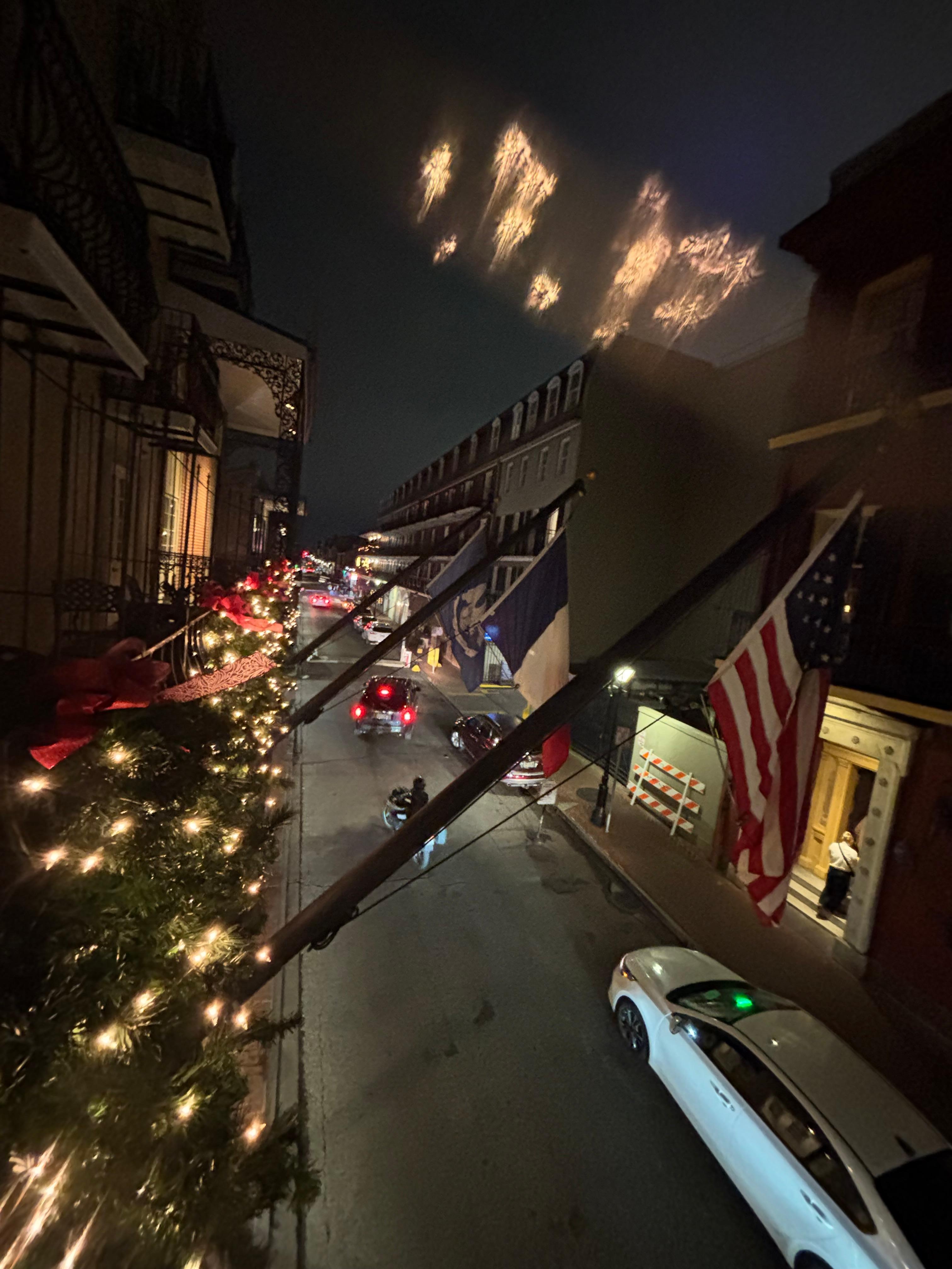 Street view from balcony