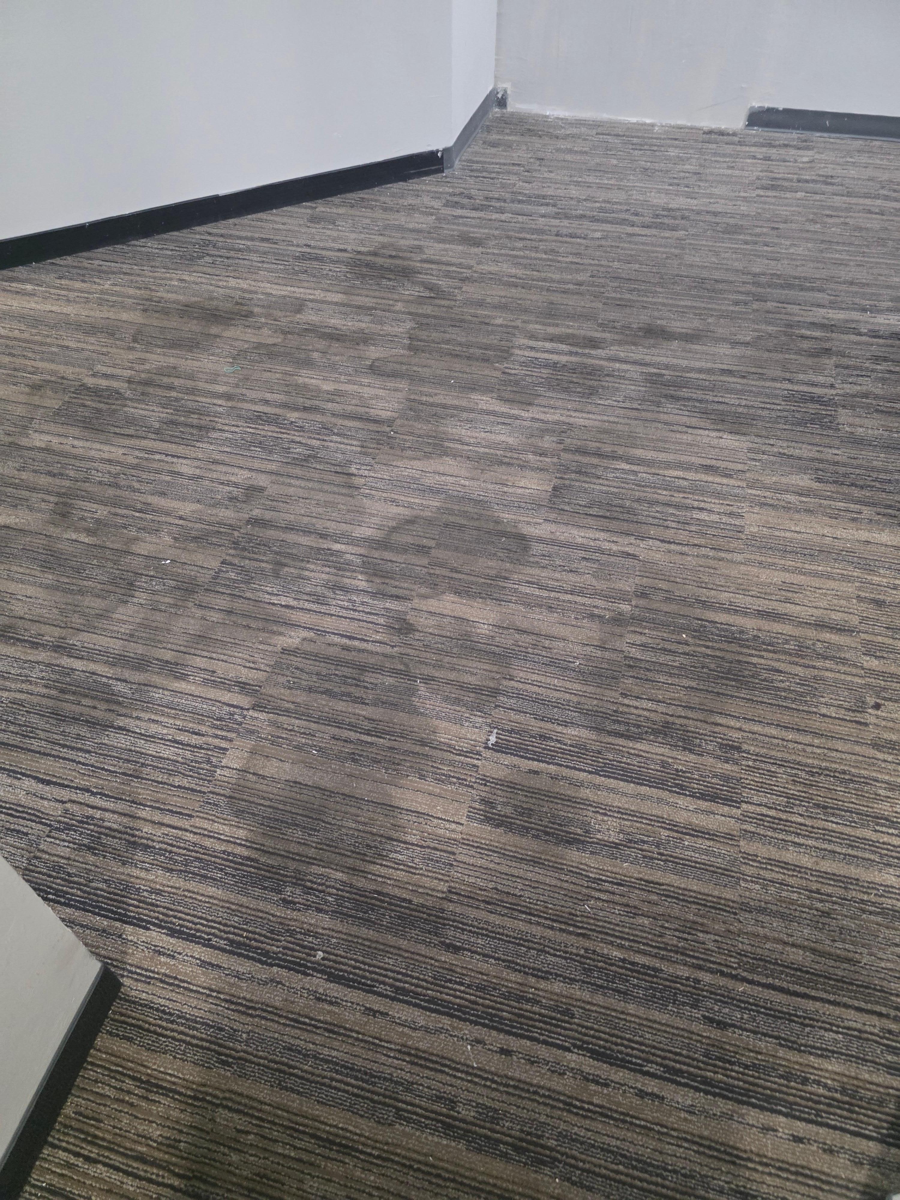 Hallway floor was disgusting!