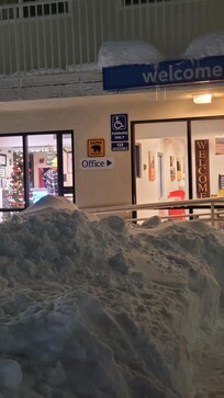 ADA parking my partner and I spent 2 hours to clear so we could park. They don't have plough trucks that clears the parking for guests.