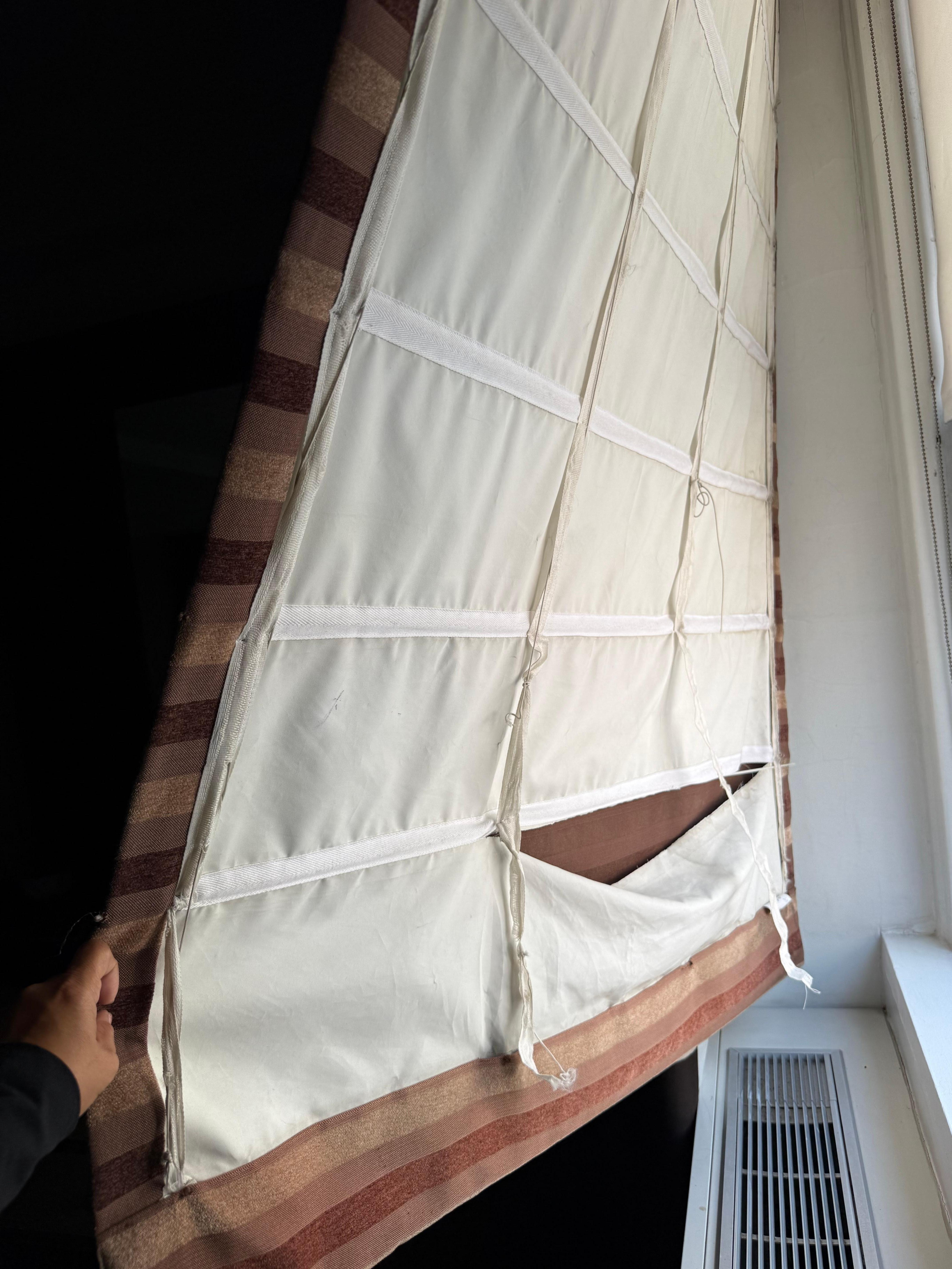 Torn and broken shade