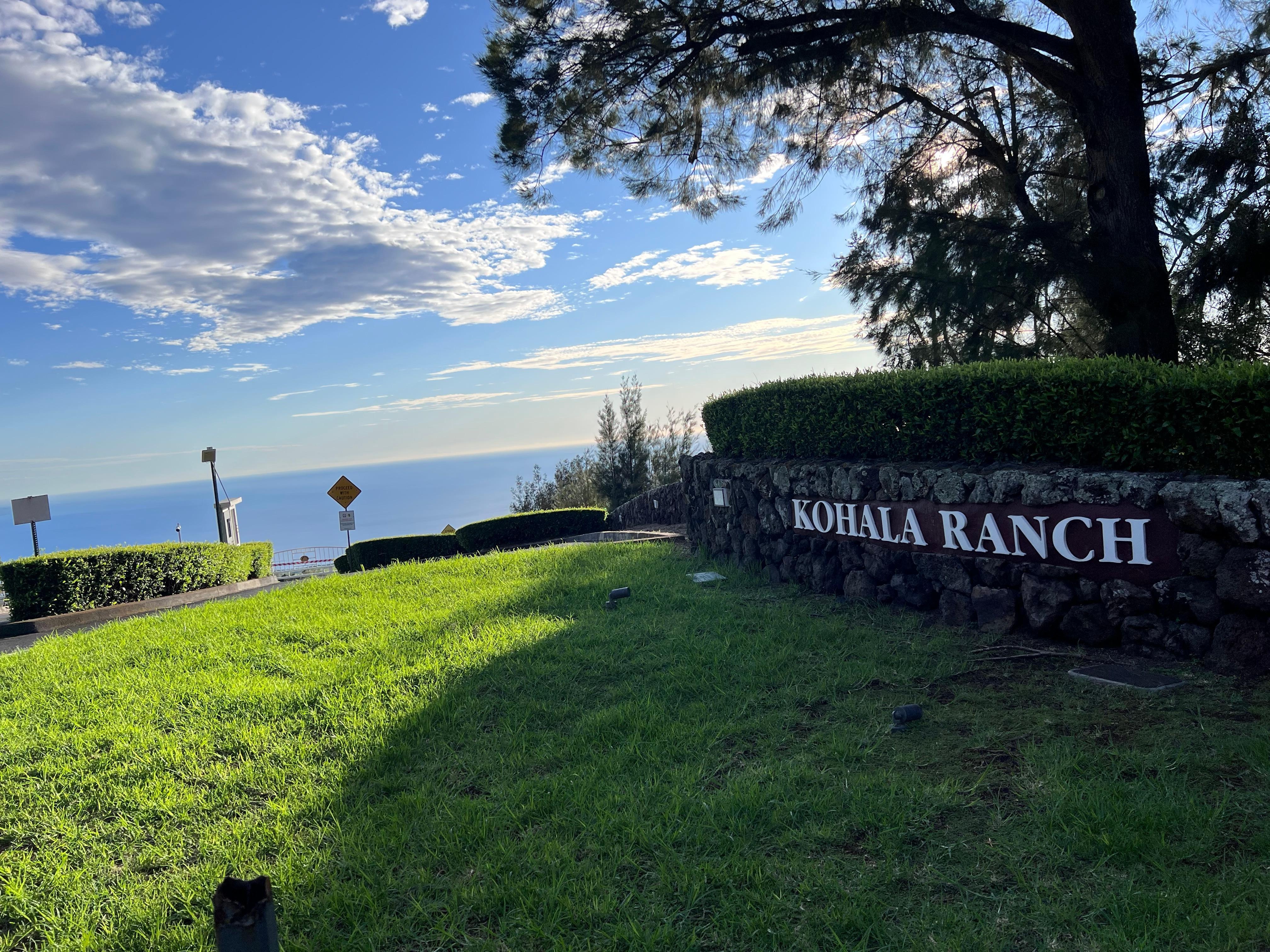 Top entrance to Kohala Ranch