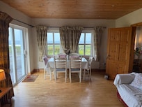 Lovely dining area overlooking Fanore Beach