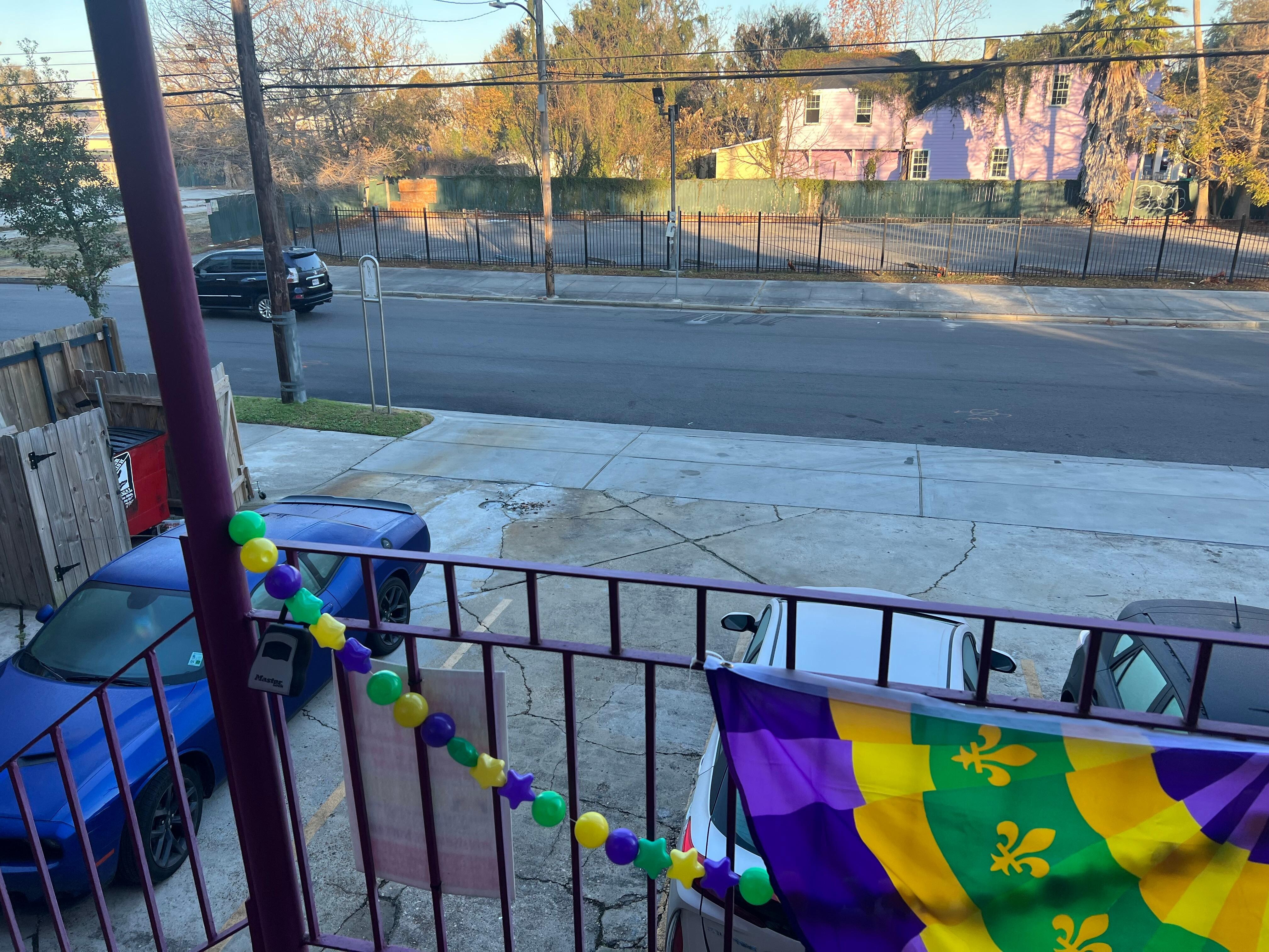 View of parking from
Doorway