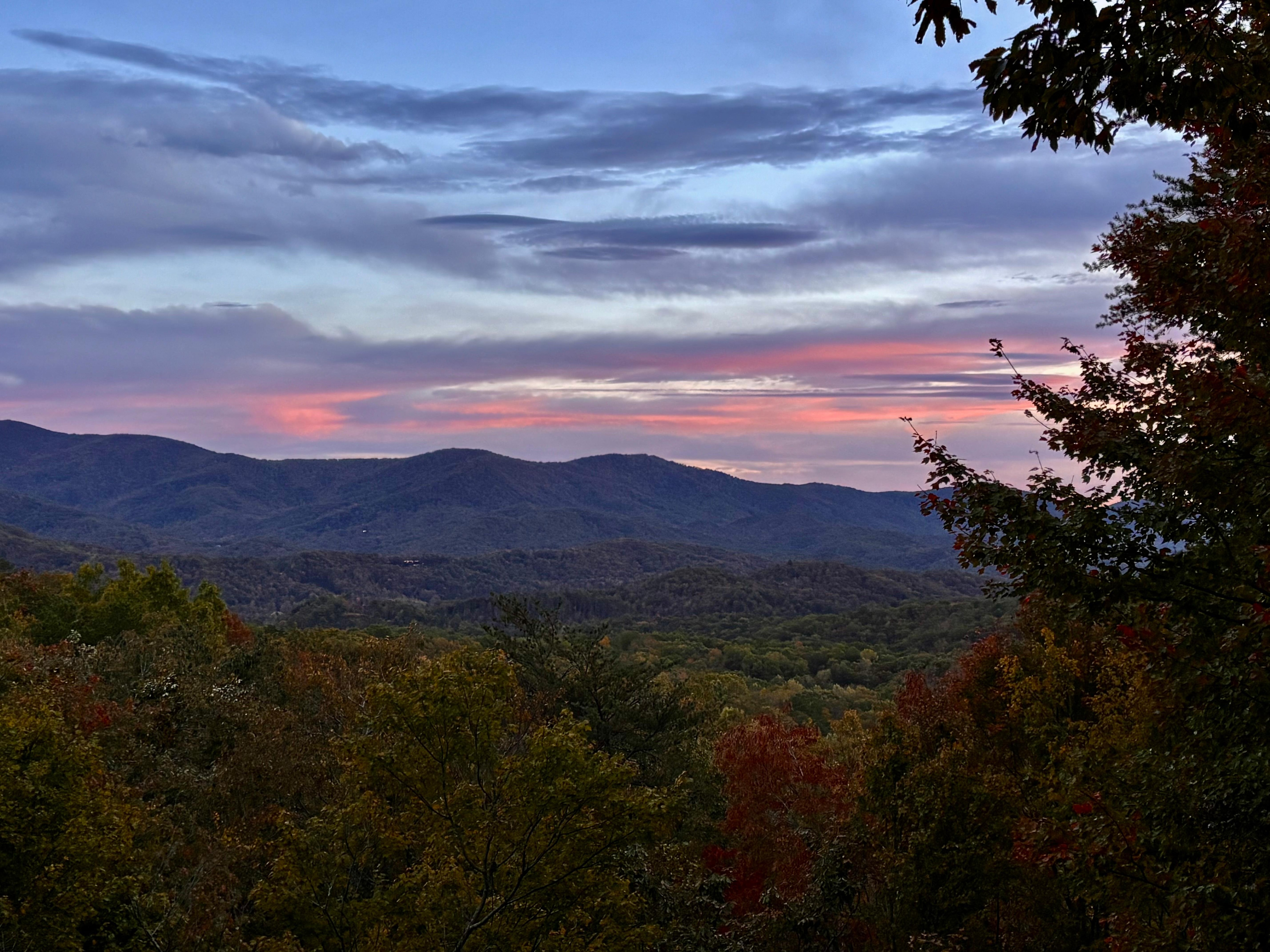 Sunset from the deck