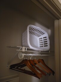 No light in the closet.