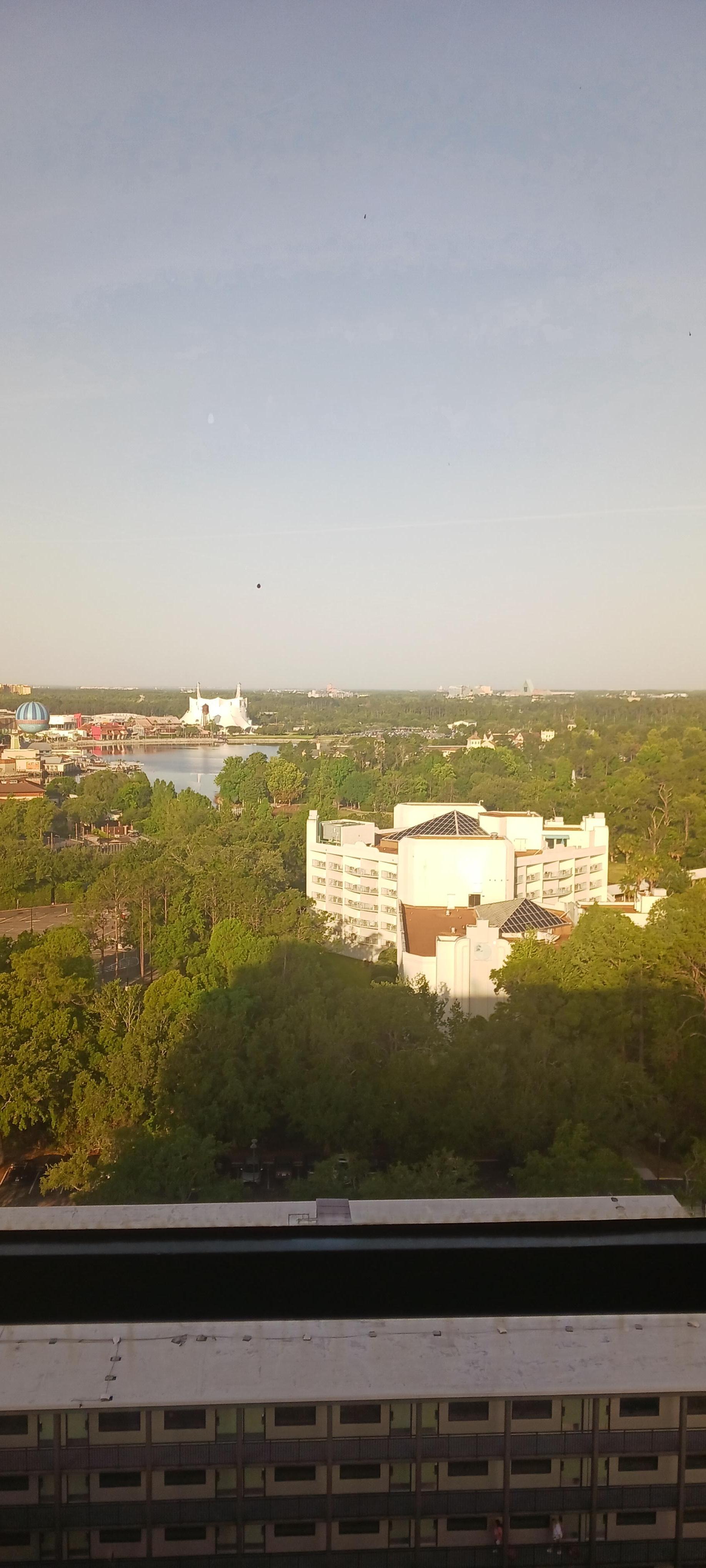 View from theme park view room.
