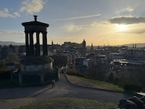 Sunrise at the Scott Monument