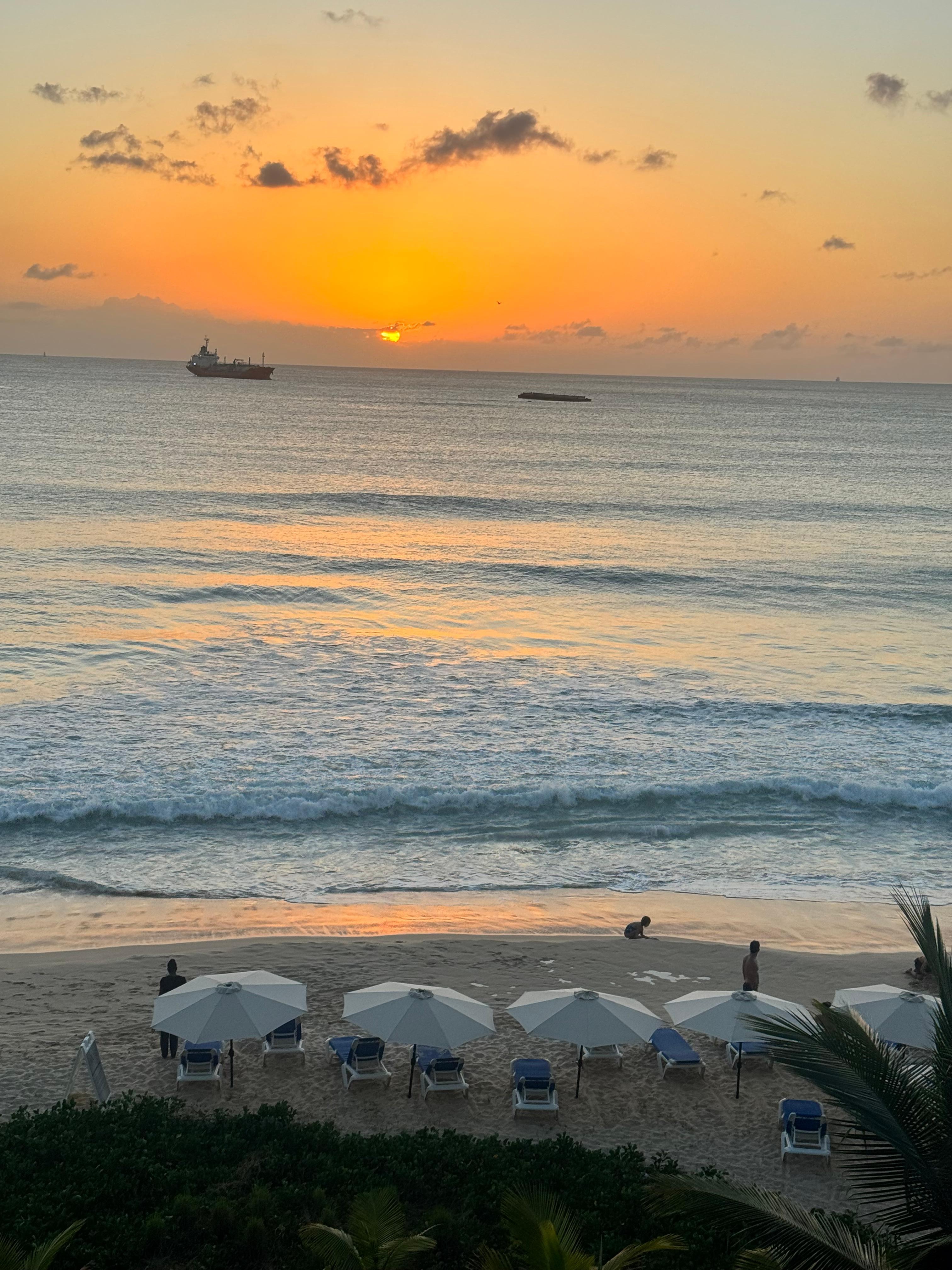 Sunset view from balcony