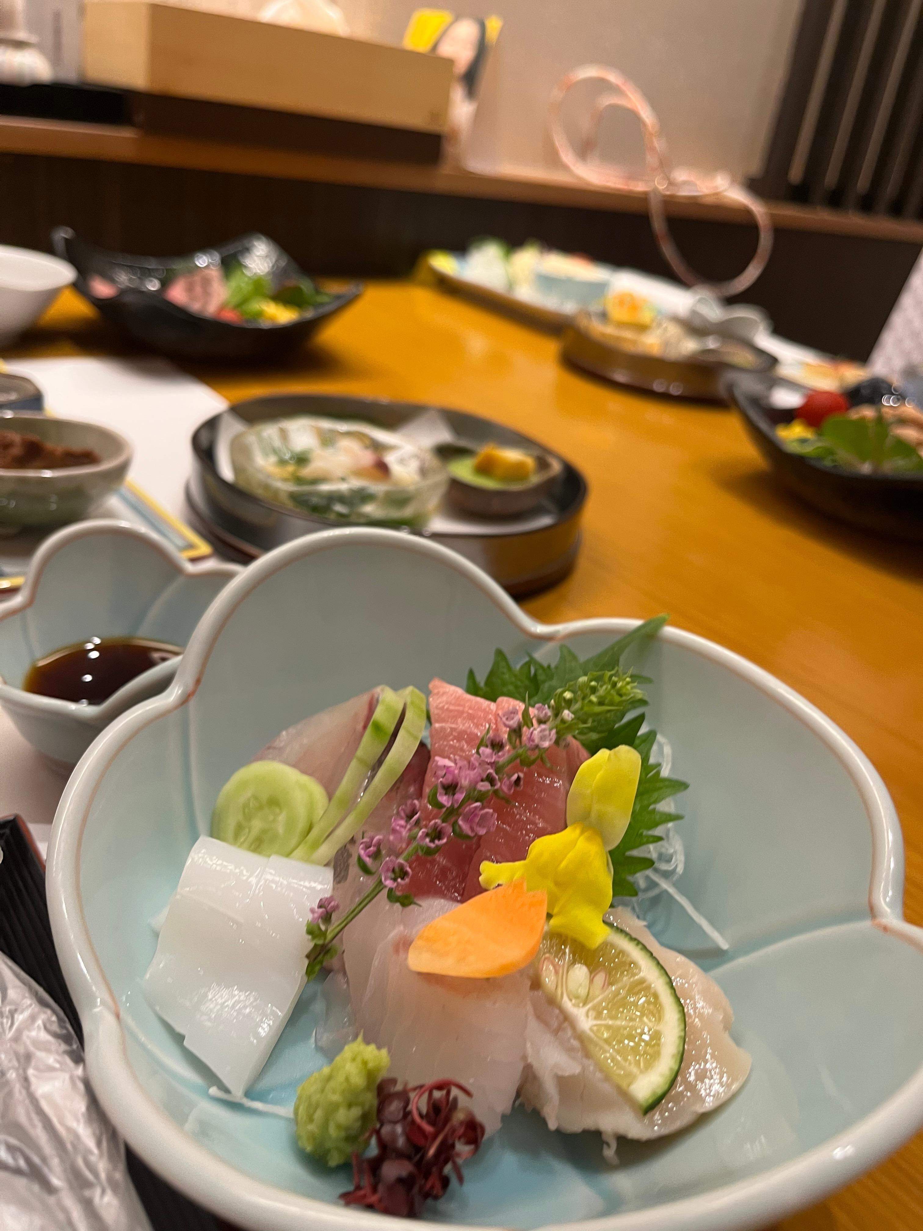 Dinner (sashimi focus)