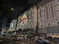 Right in the heart of Myeongdong across from the Lotte department store