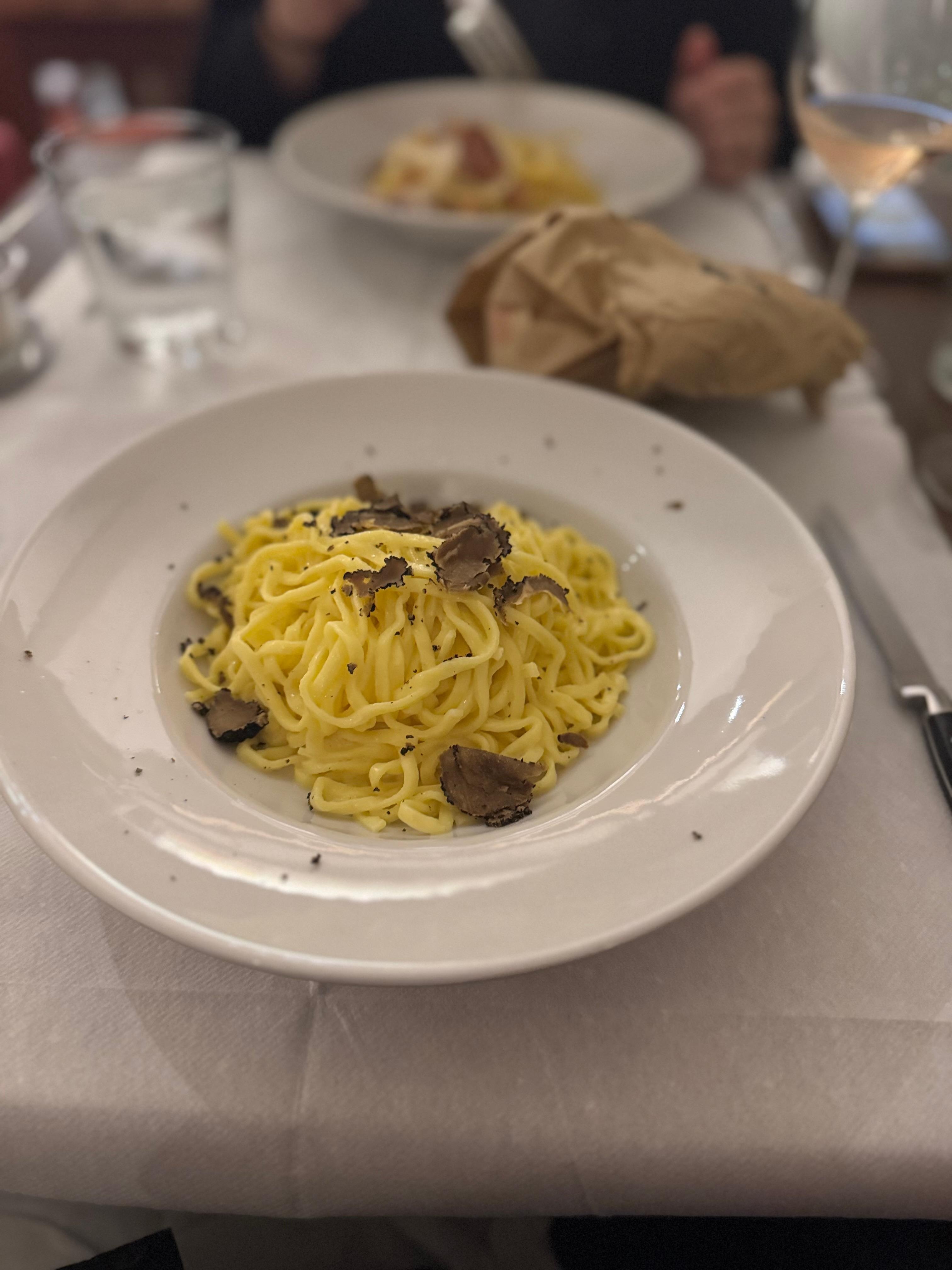 Delicious pasta at a nearby restaurant. (Il Chianti - recommend!)