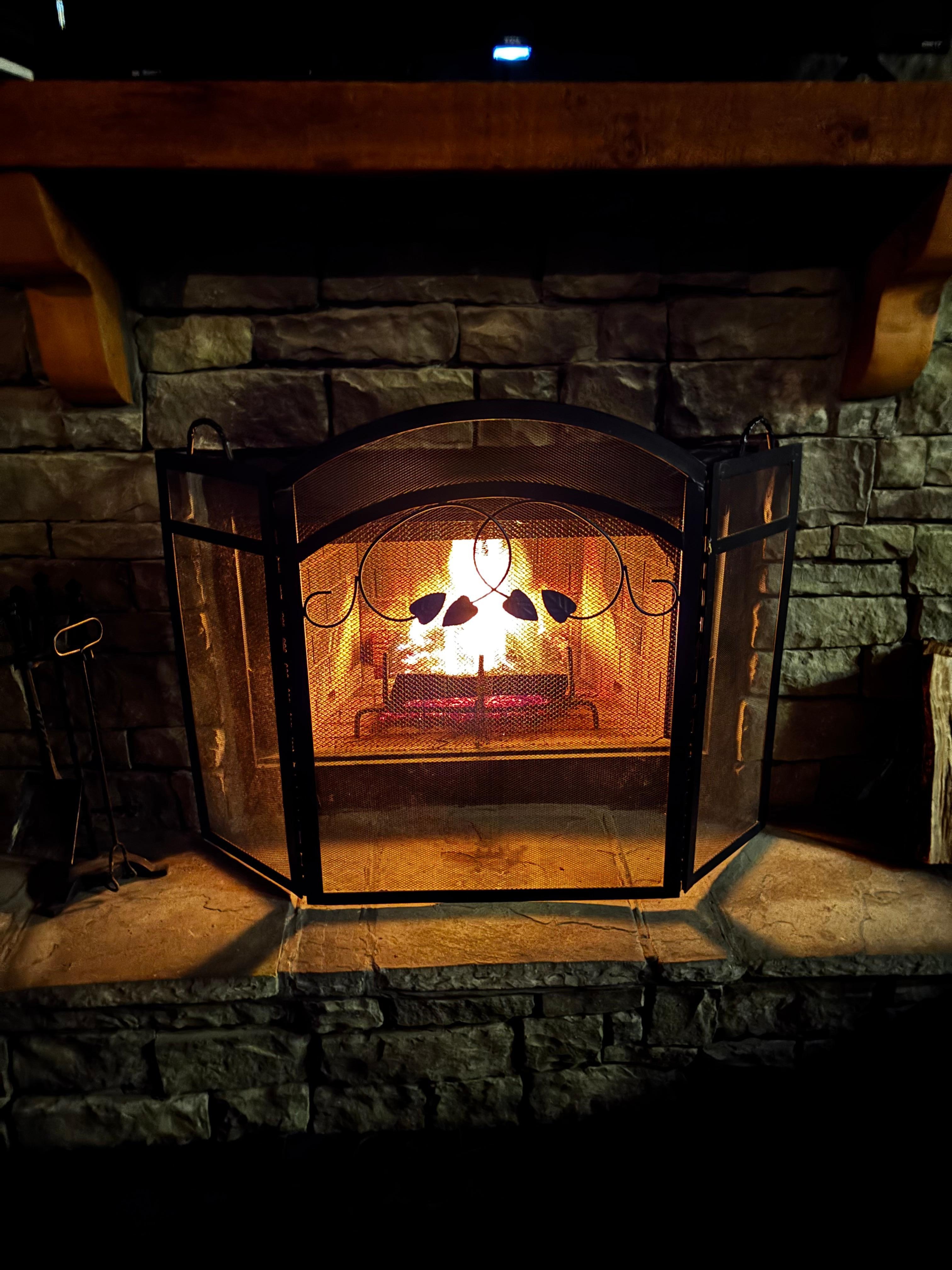 Cozy fireplace 