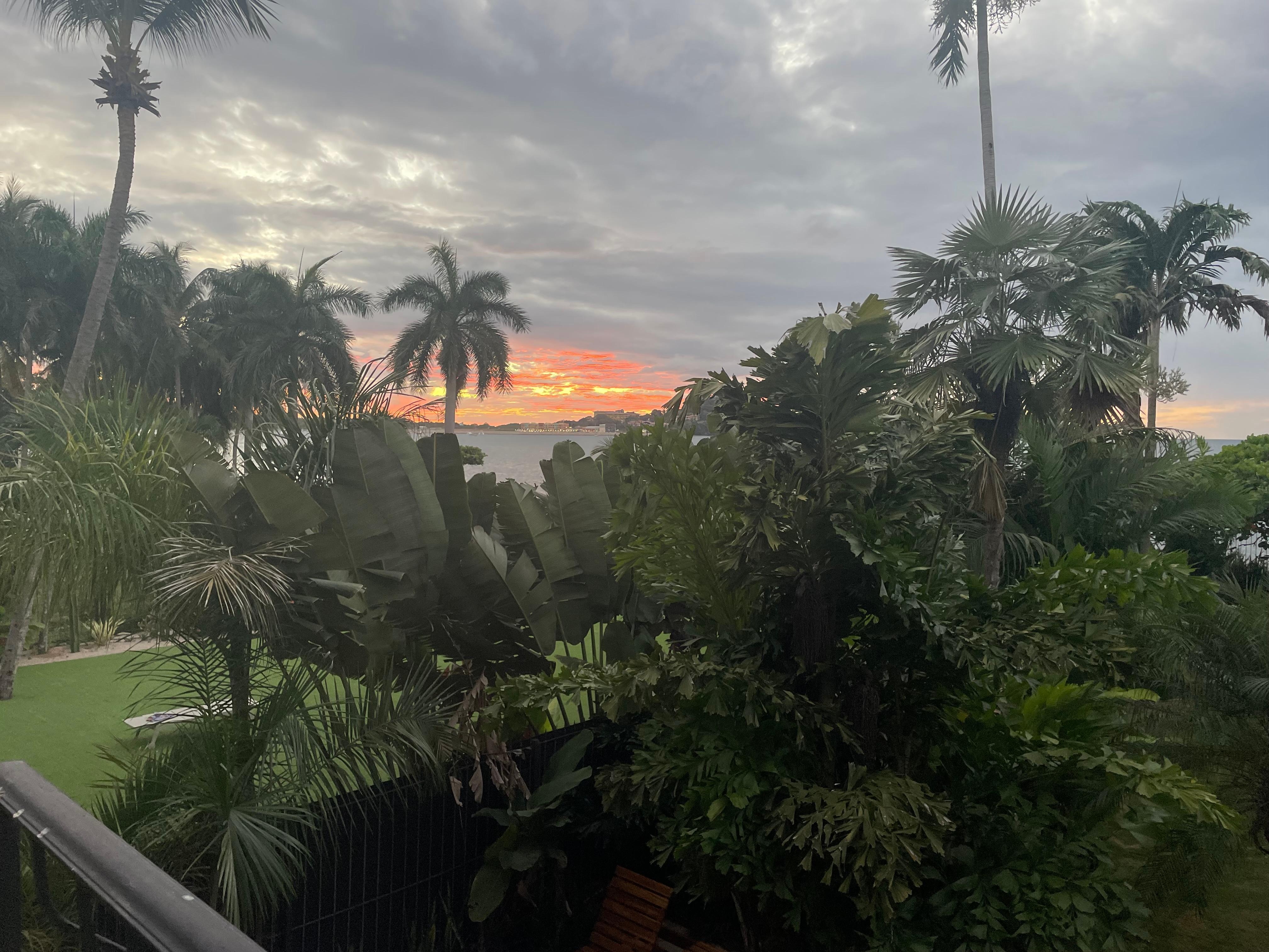 View from the second floor balcony