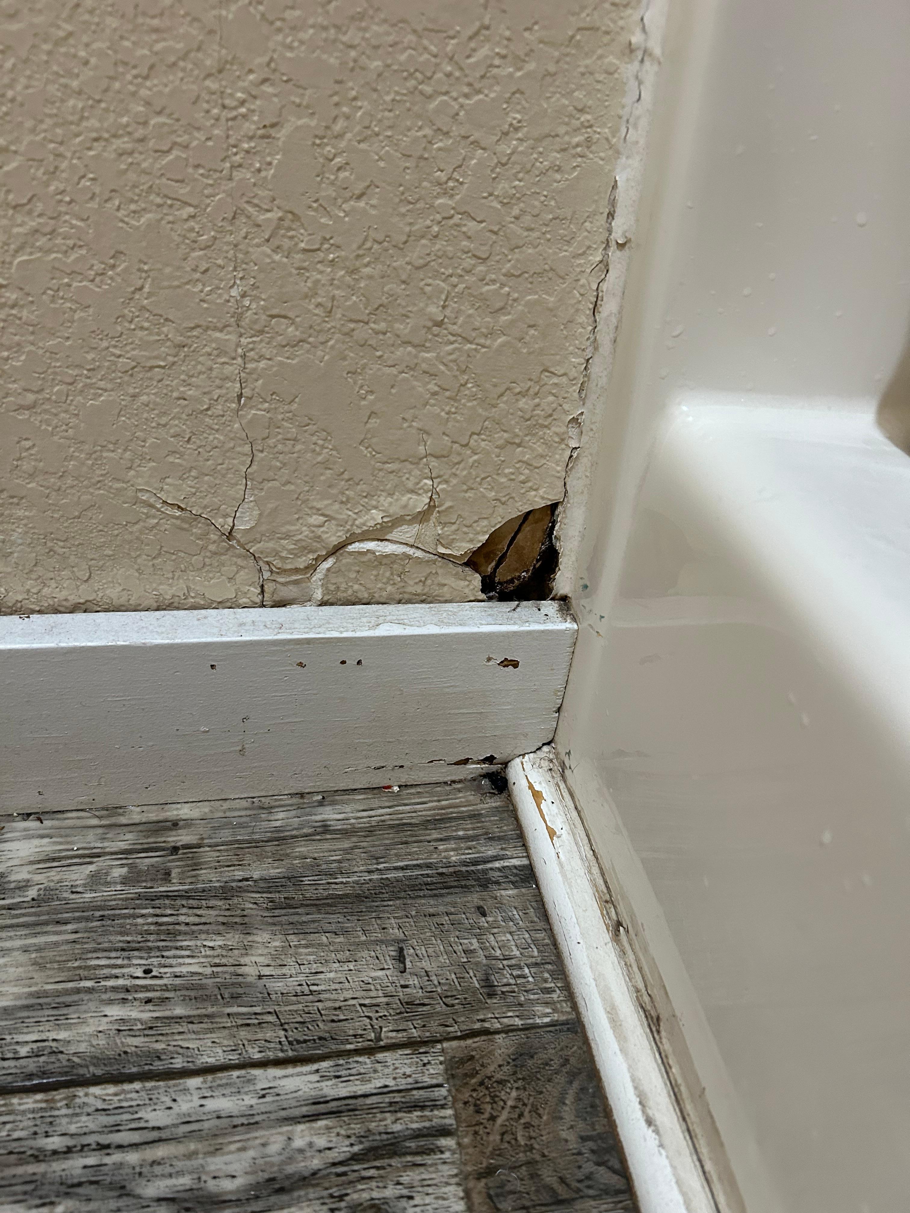 Hole in wall/chipped paint
