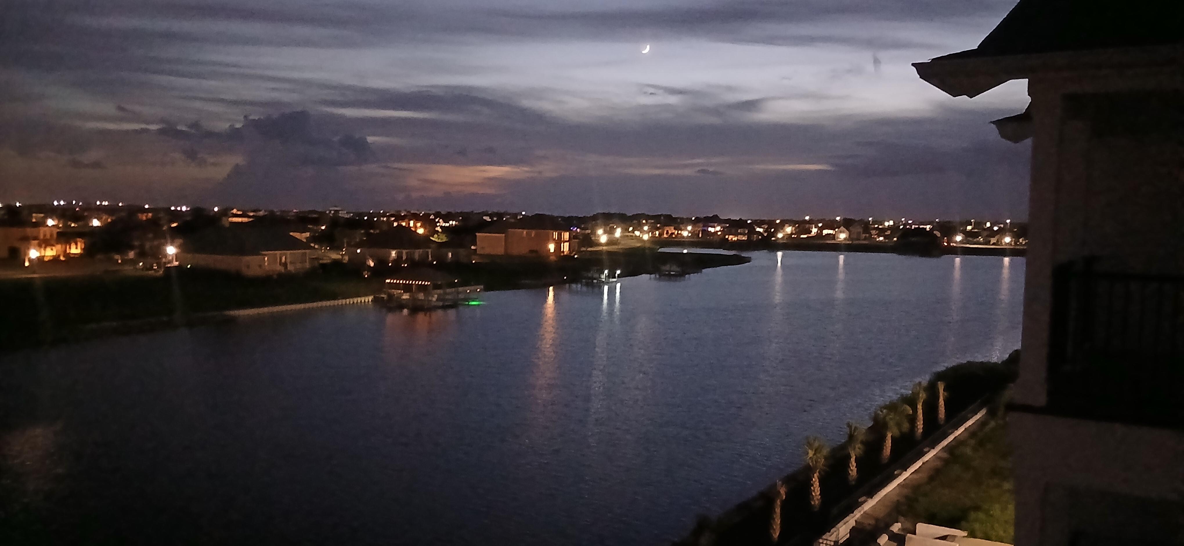 Night view from private balcony
