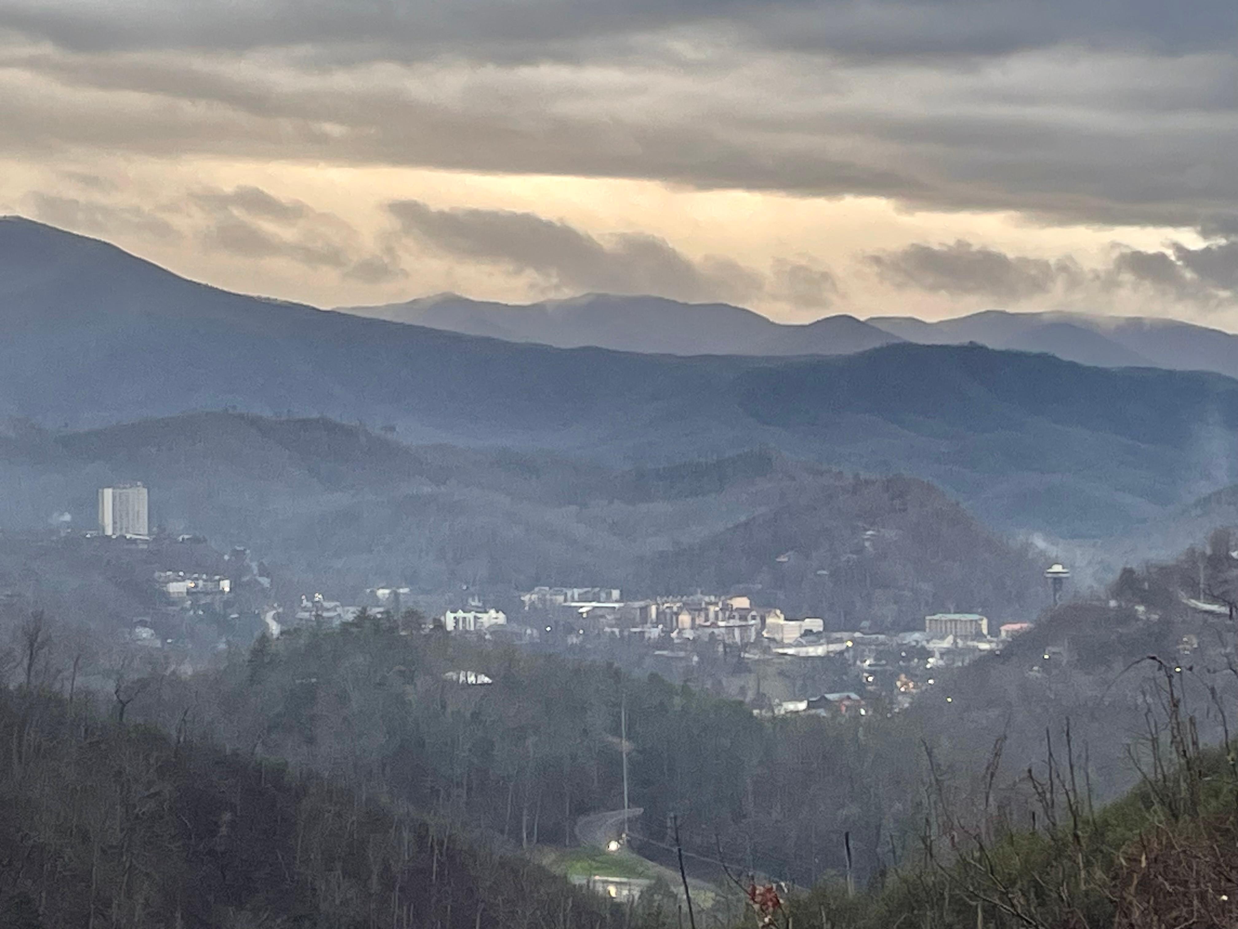 View of Gatlinburg from the house.