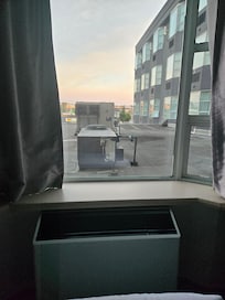 First room...view awful and noisy with all the equipment. No AC