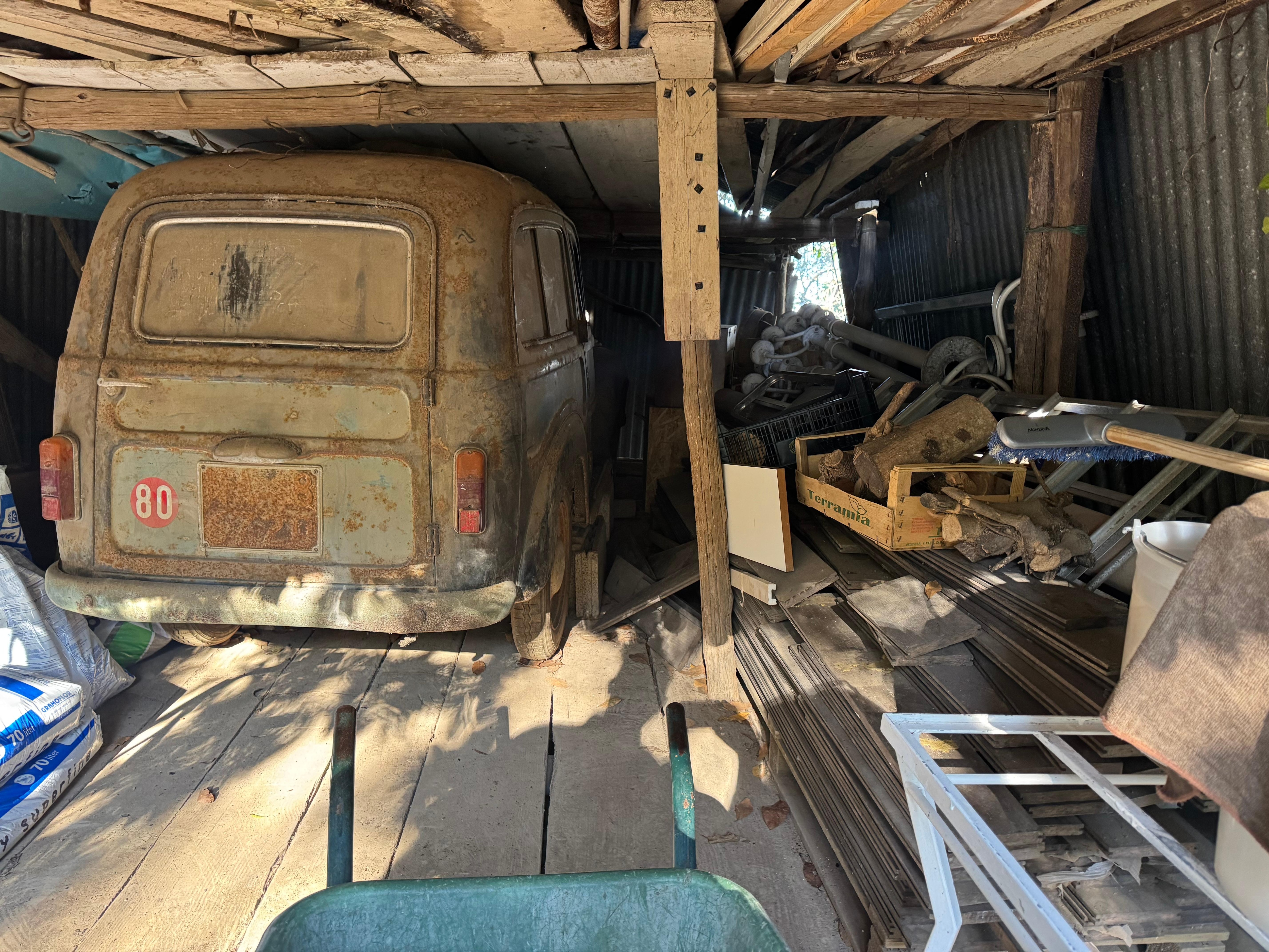 Barnyard in the orchard