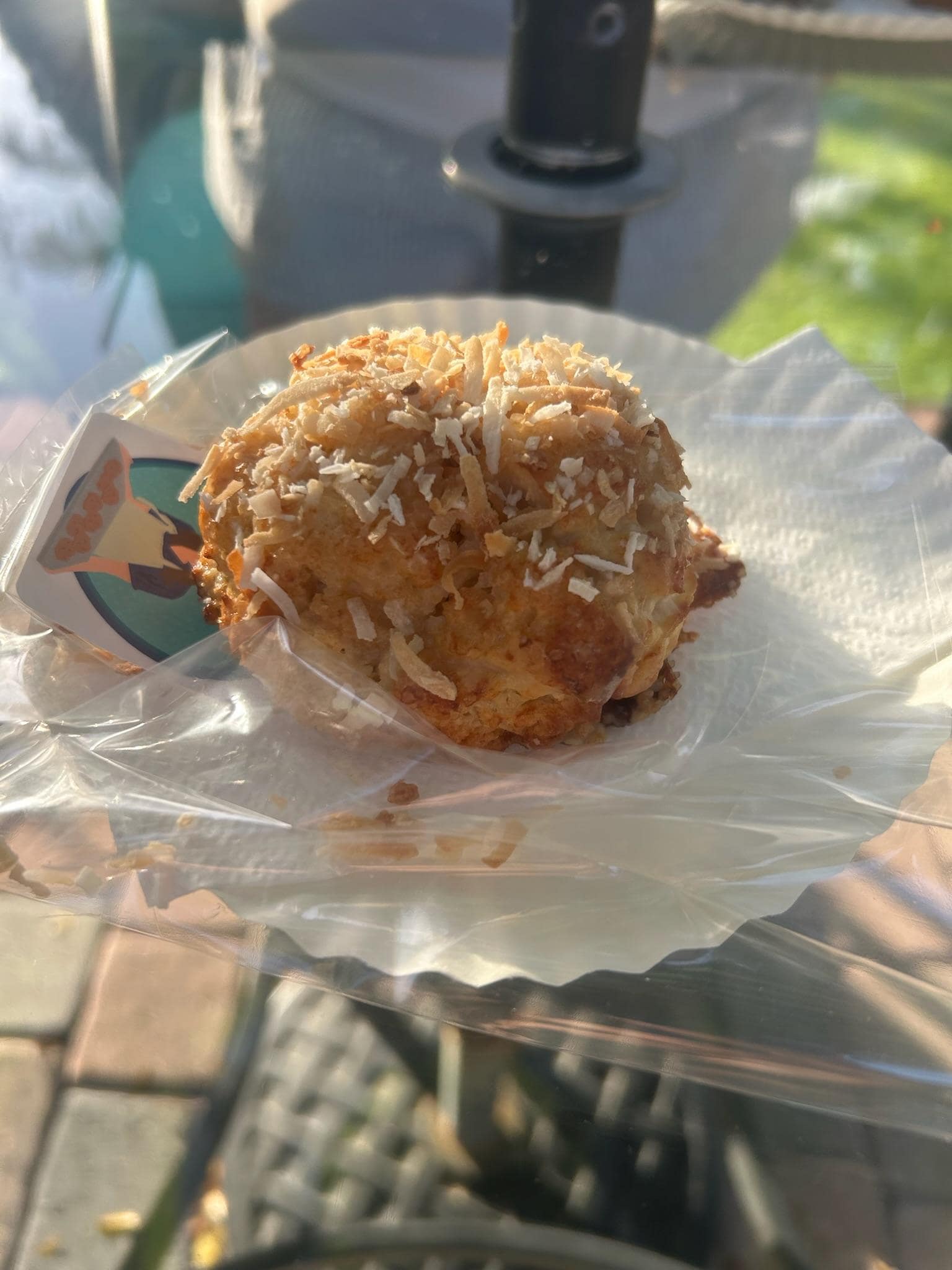 Key lime coconut scone