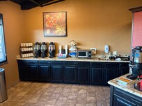 Coffee bar at breakfast