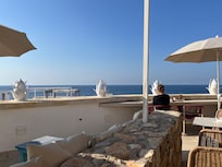 Vue depuis la terrasse du petit déjeuner