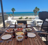 Essen auf der Terrasse