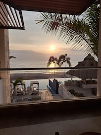 Sunset view from the lobby