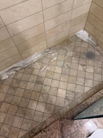I had to stop my shower multiple times to ensure the water didn’t overflow onto the bathroom floor.