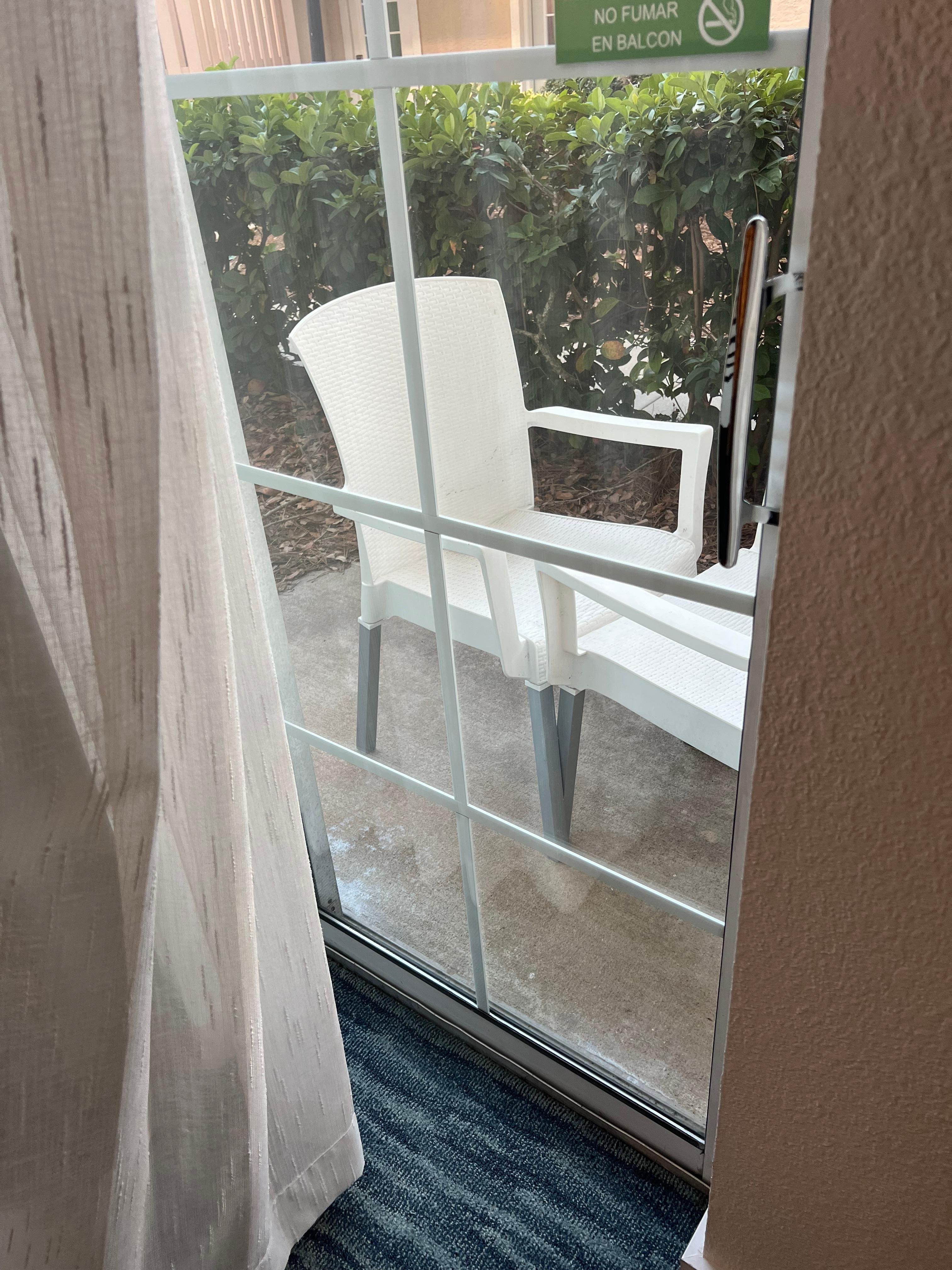 Patio from our room on the 1st floor. 