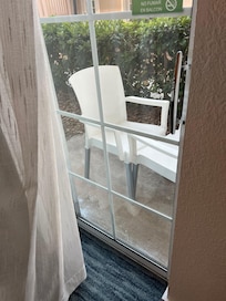 Patio from our room on the 1st floor.