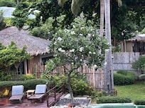 Side of beach view villa.