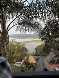 A view of the lake.