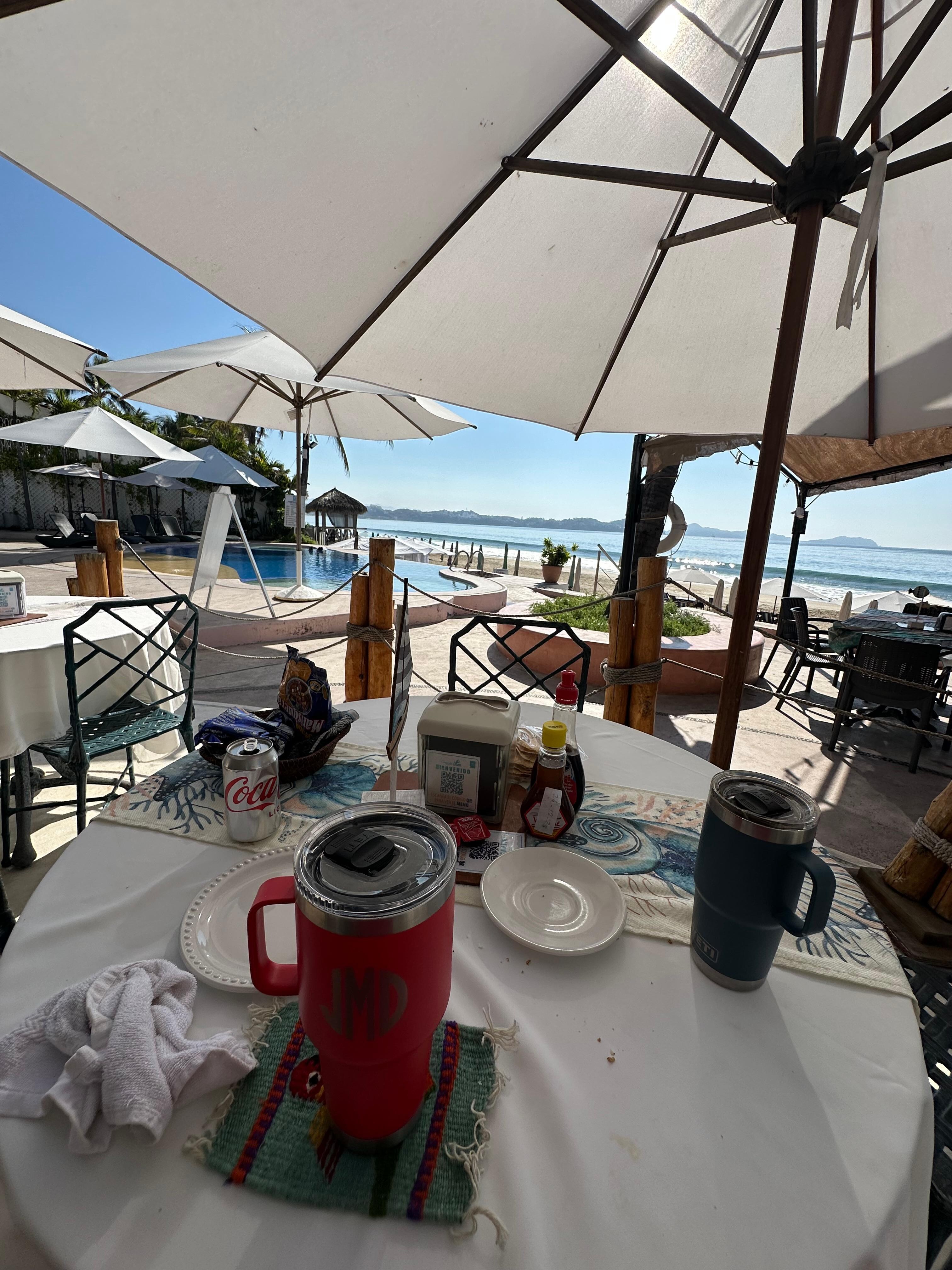 Our table in the restaurant!!