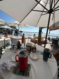 Our table in the restaurant!!