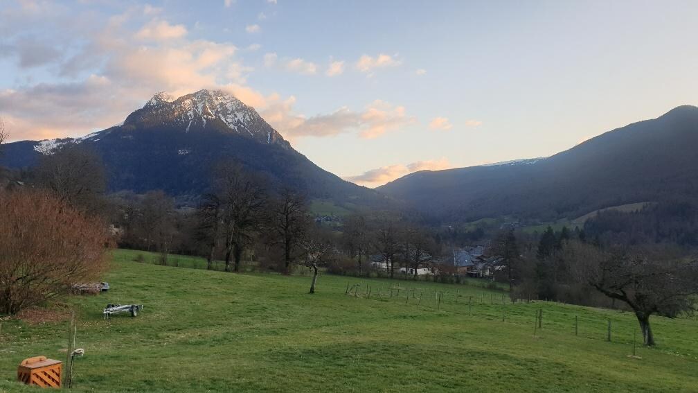 Vue plein ouest depuis la terrasse