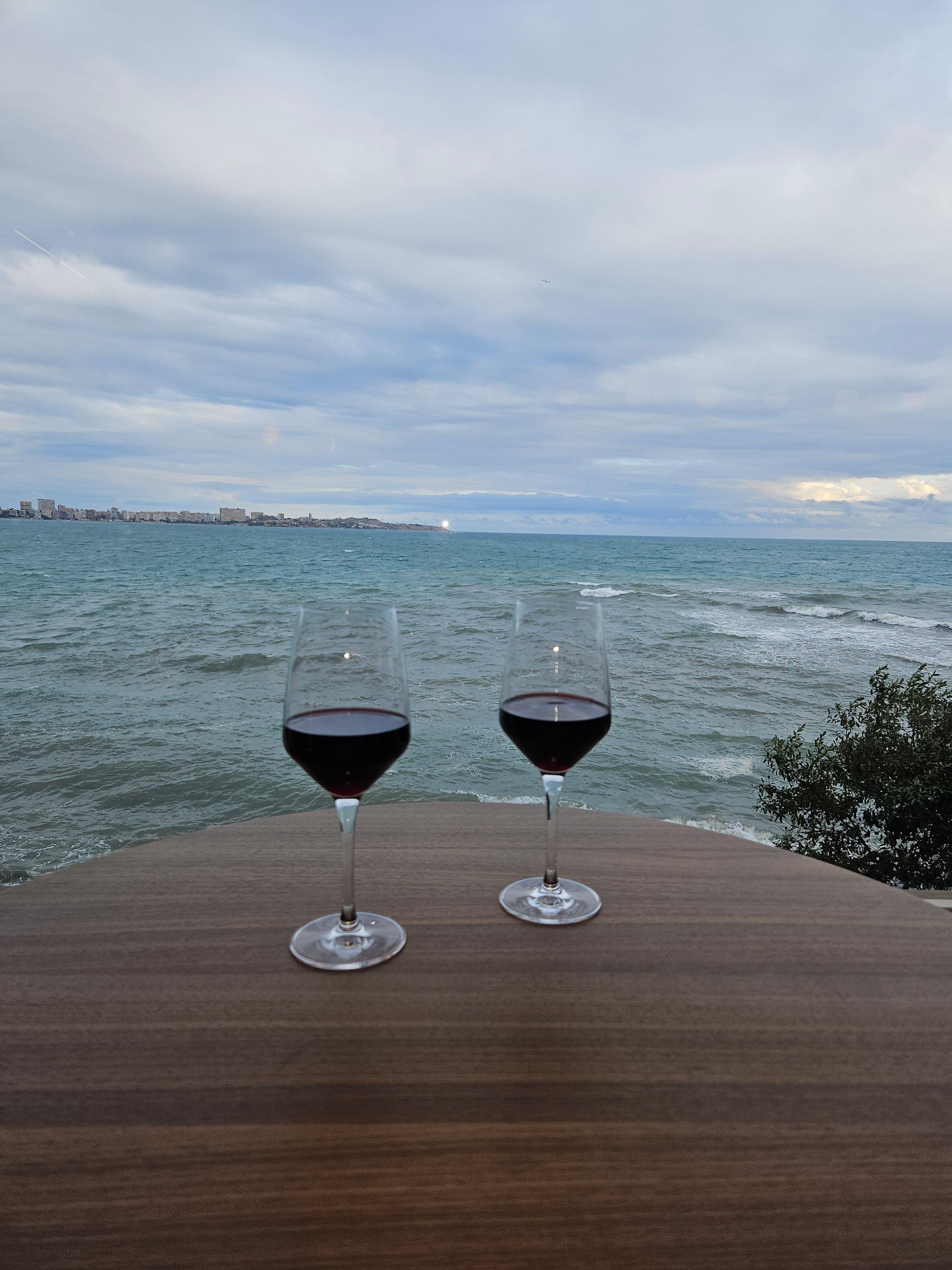 Rött vi i baren Underbar utsikt9