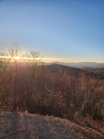 Sunset view from the
Porch.