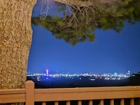 View at night overlooking the Branson entertainment center.