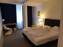 Our room upon check-in. Looks lived-in, wouldn't you say?