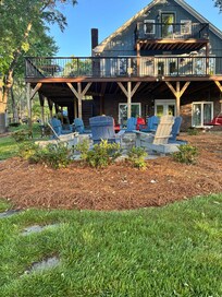 Looking from dock to house